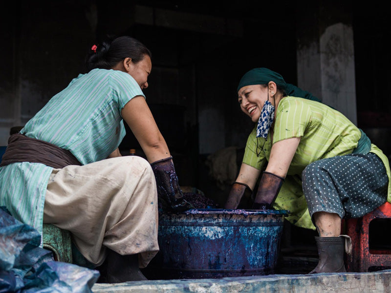 Slow and Steady: Shibori Resist Dyeing with Indigo