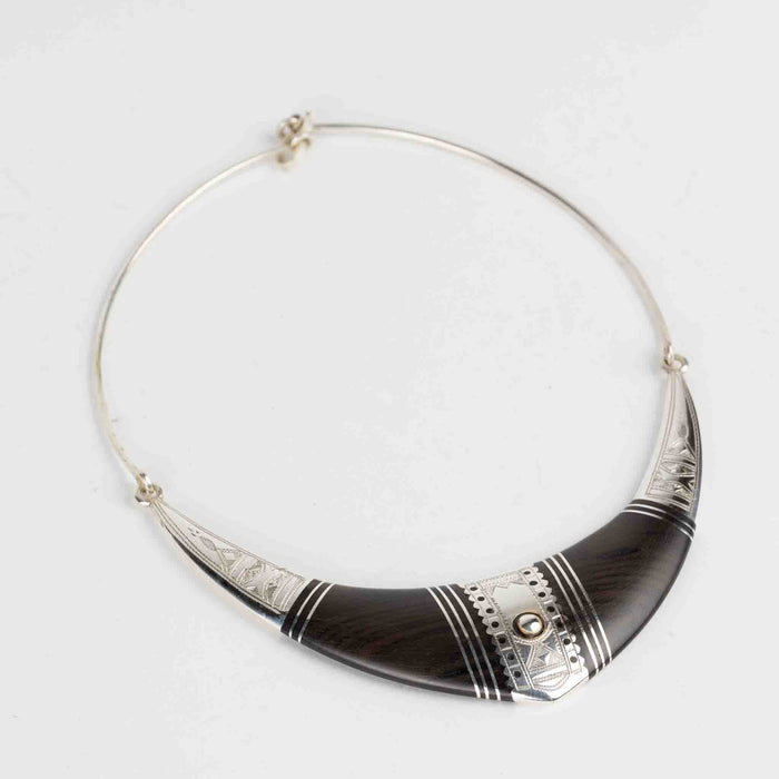 Safia Tuareg Ebony Collar Necklace - Default Title (1301040) 7