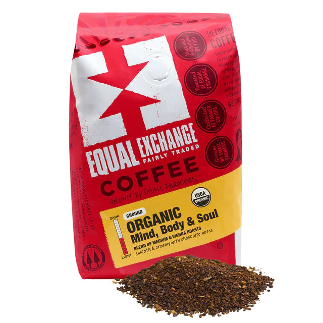 Equal Exchange Organic Mind, Body & Soul Coffee, drip grind 1