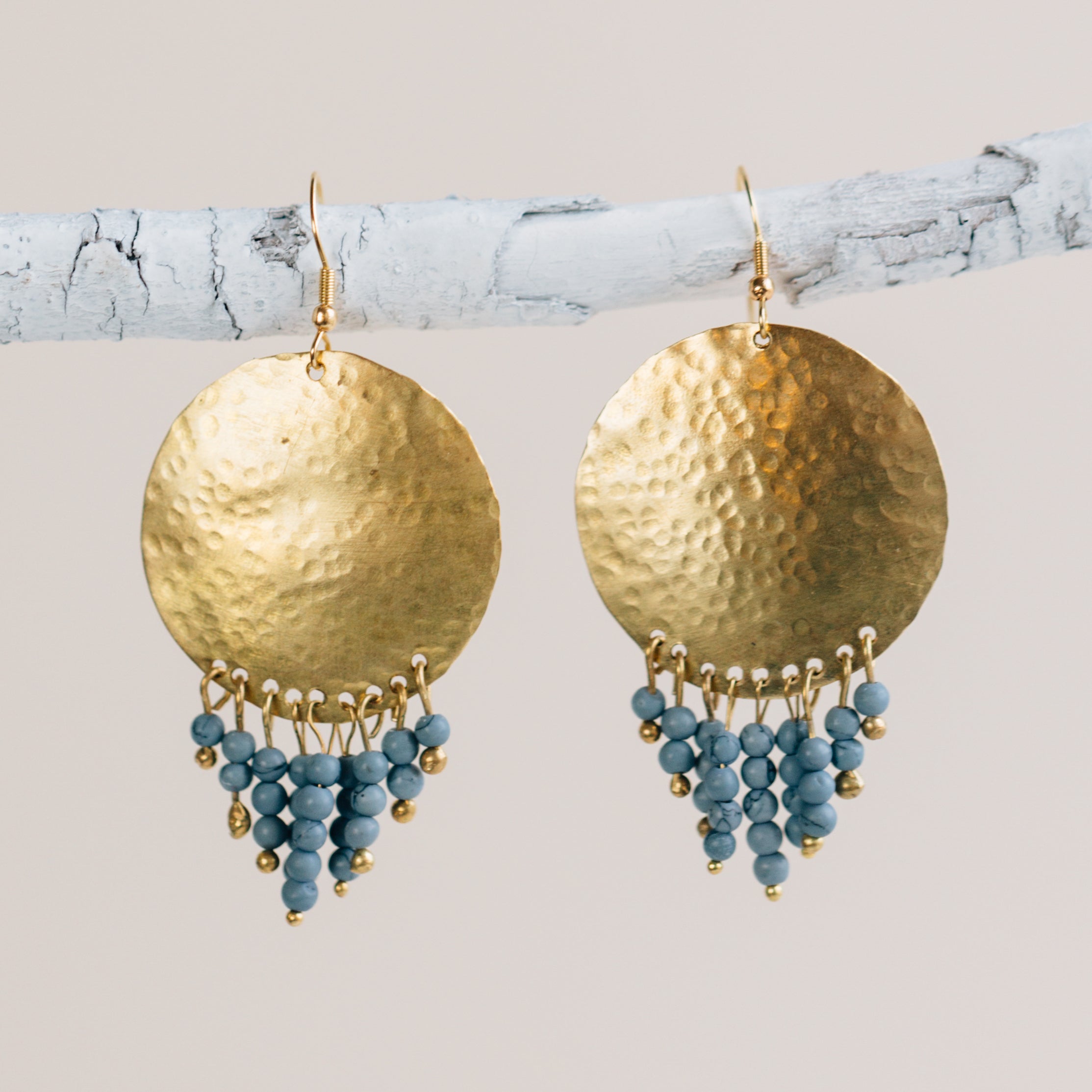 Manaka Gold Sun Drop Earrings - Ten Thousand Villages