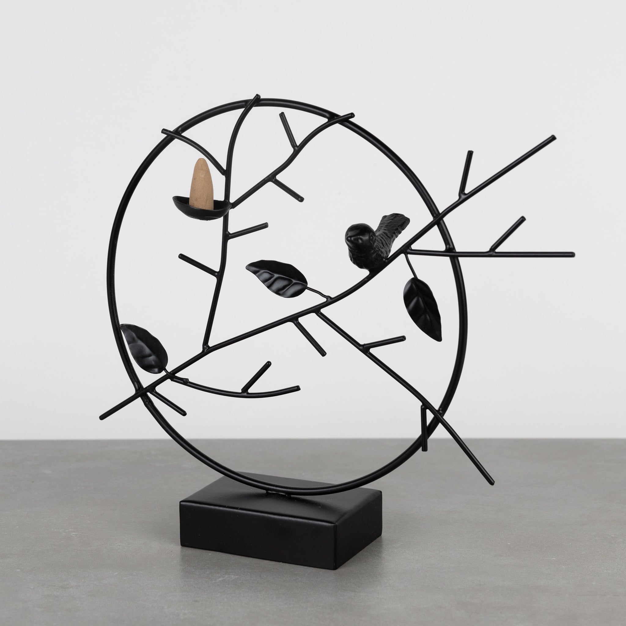 Shaakha Incense Holder Iron Sculpture - Ten Thousand Villages