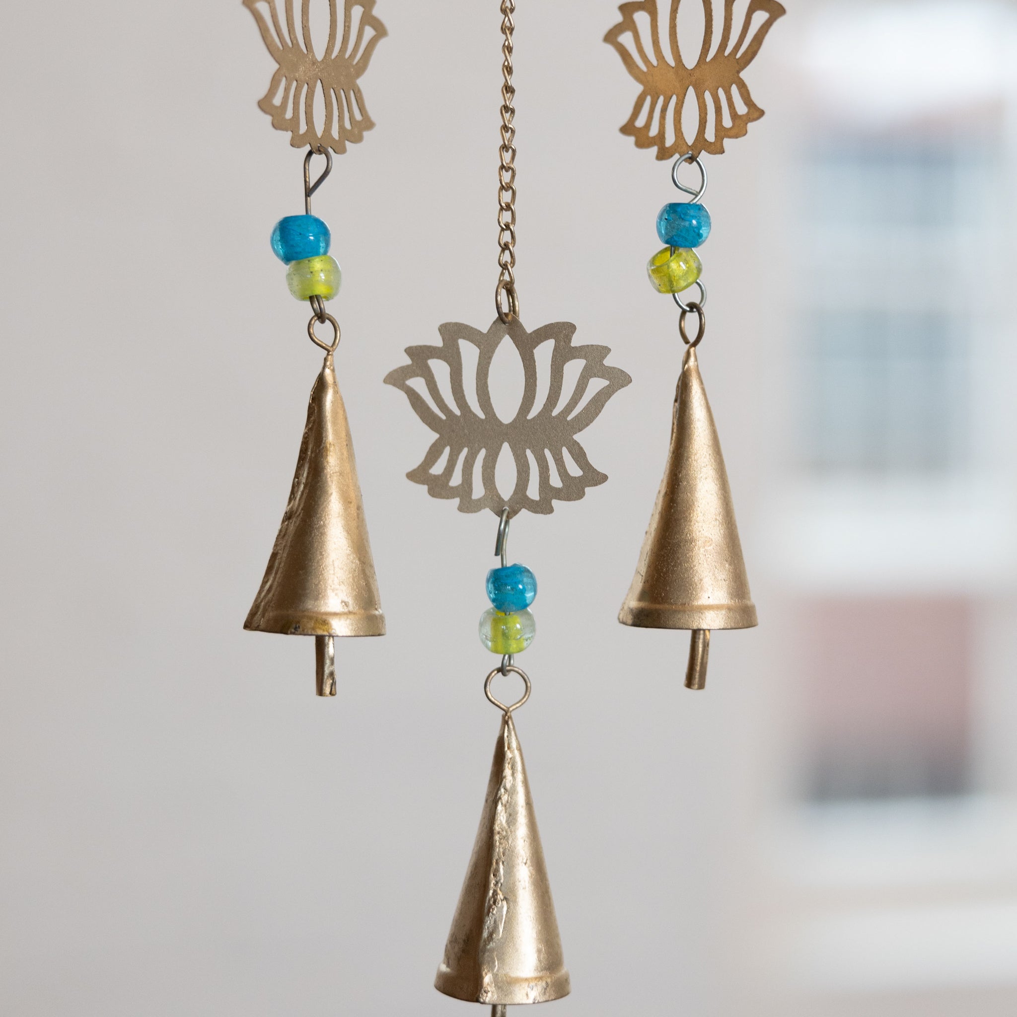 Hema Hamsa Recycled Iron & Glass Chime - Ten Thousand Villages