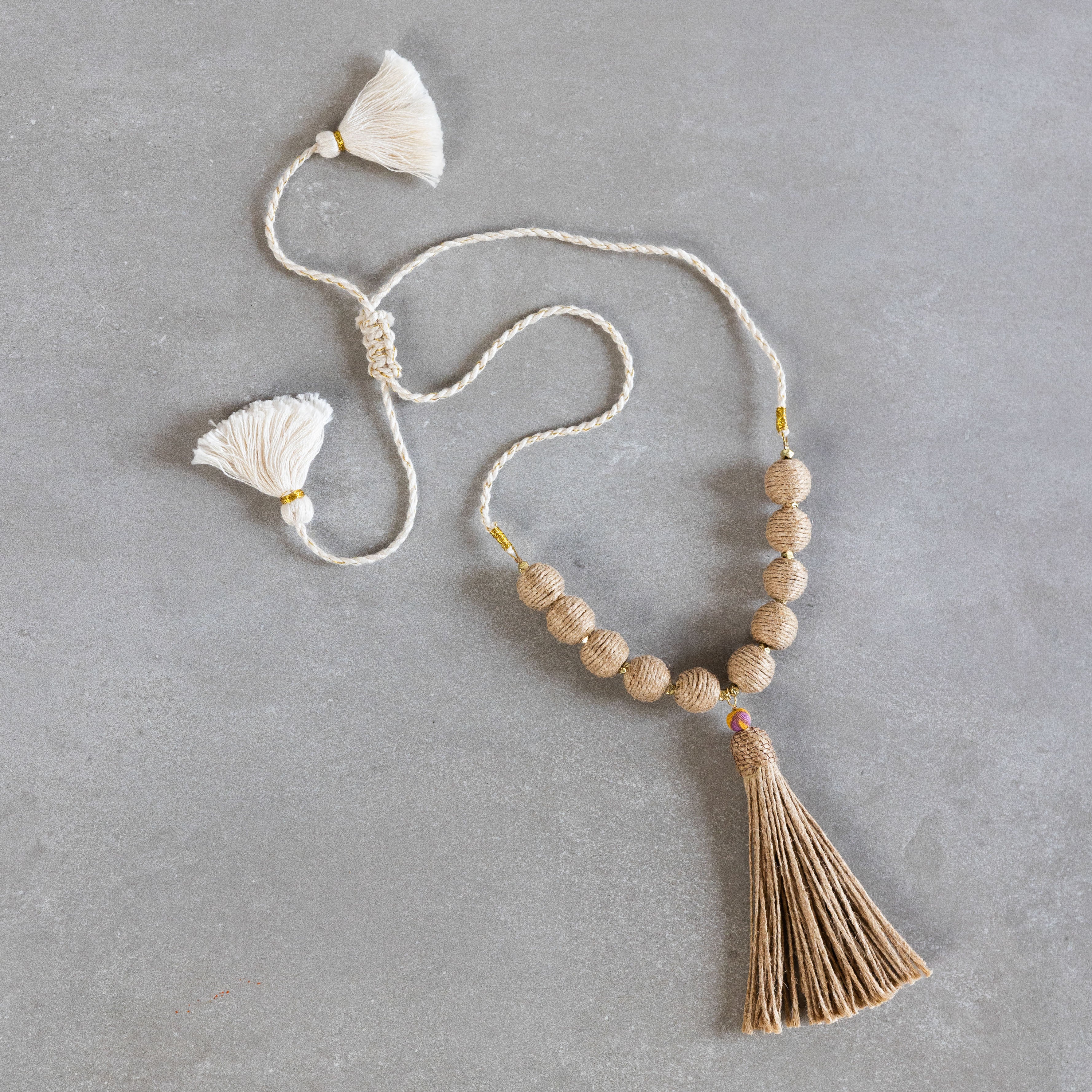 Aaloka Beaded Tassel Necklace - Ten Thousand Villages