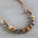 Shaalee Stone Bead & Leather Necklace thumbnail 1