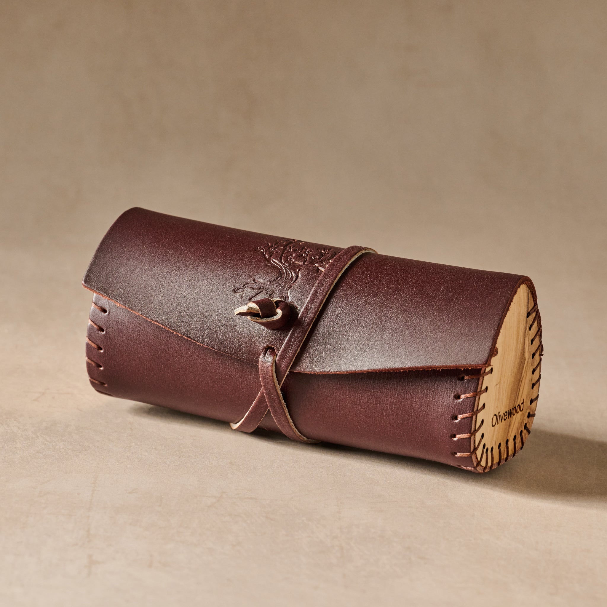 Asif Leather & Olive Wood Eyeglass Case – Ten Thousand Villages