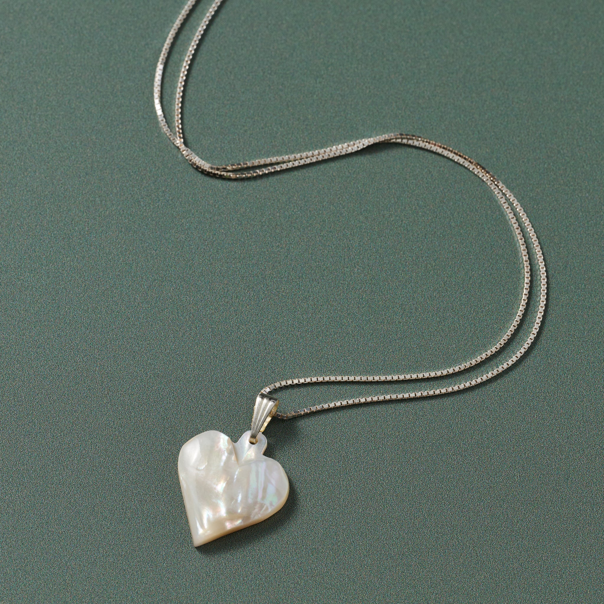 Mother of Pearl Heart Pendant Necklace - Ten Thousand Villages