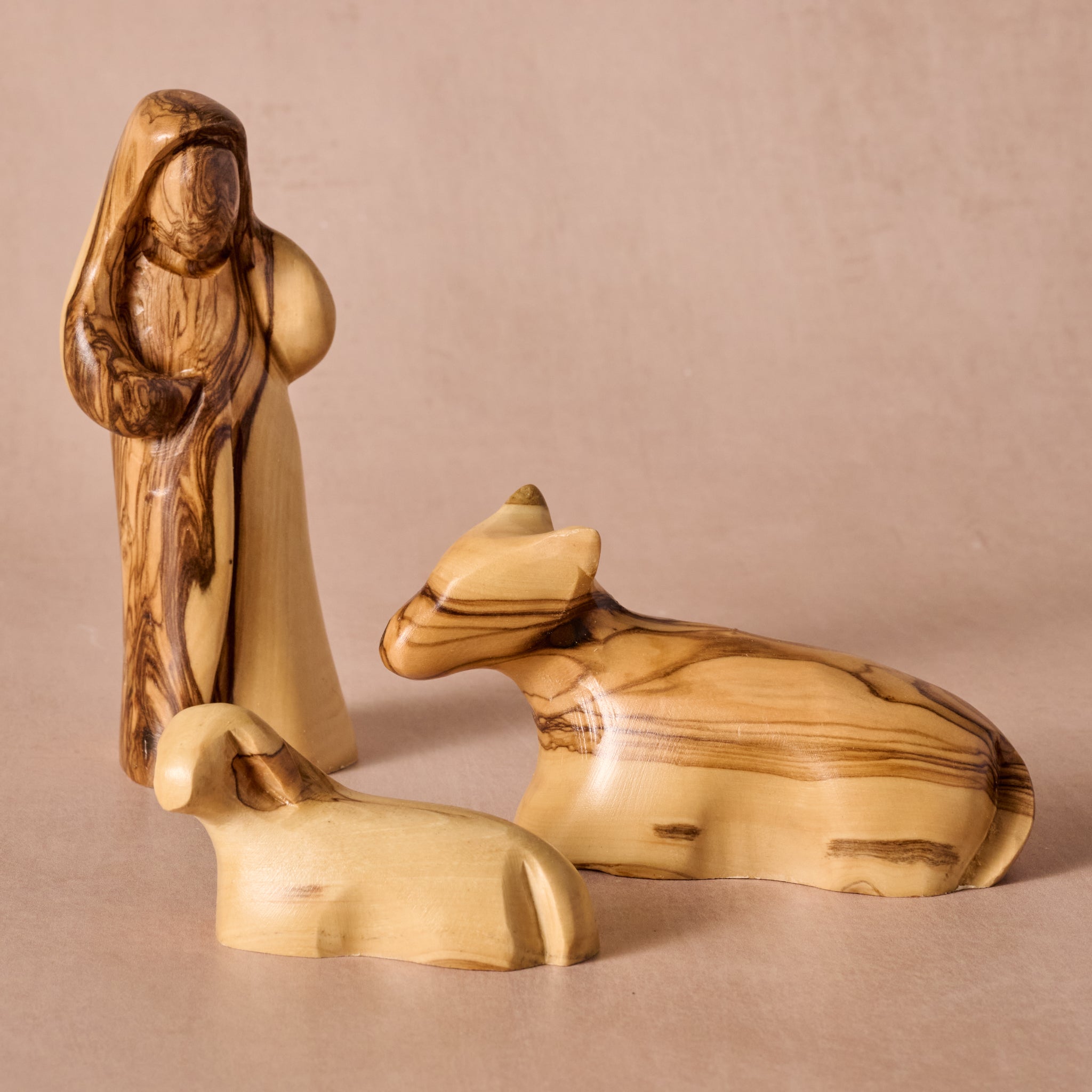 Carved Olive Wood Nativity