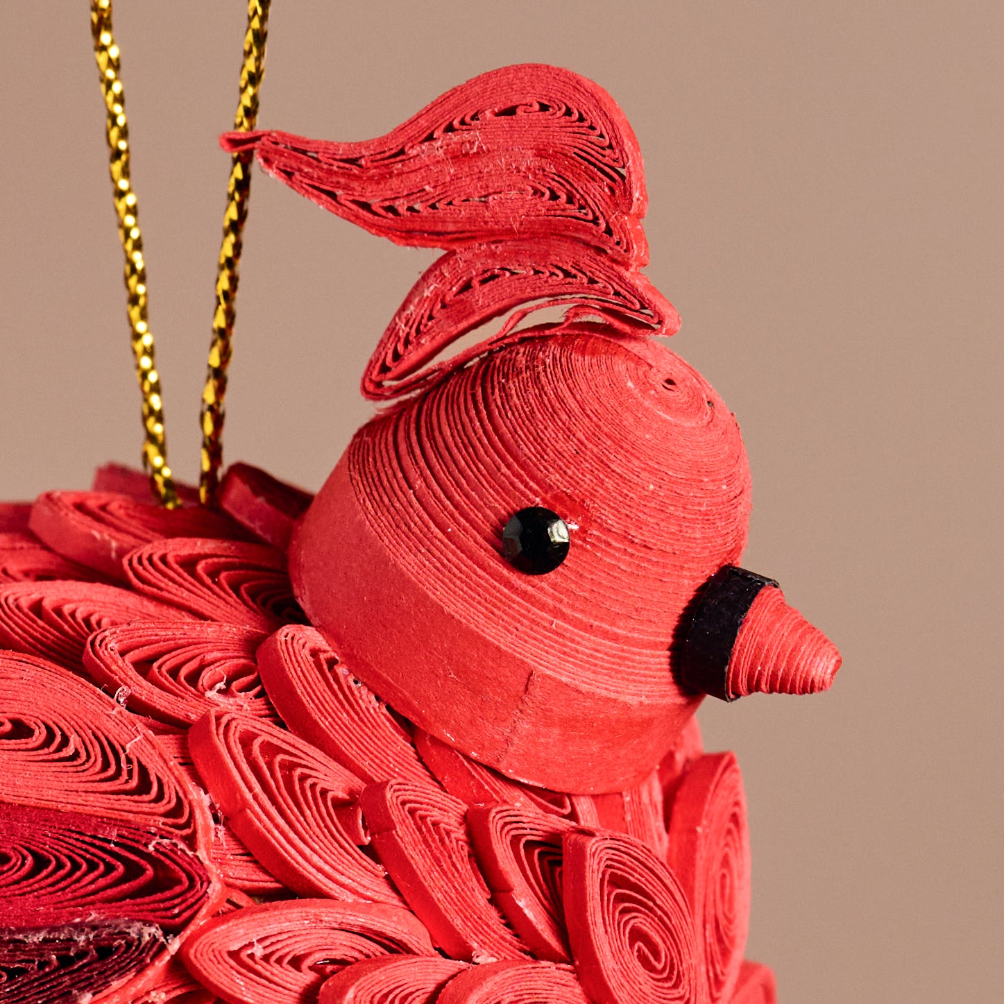 Dep Quilled Cardinal Ornament