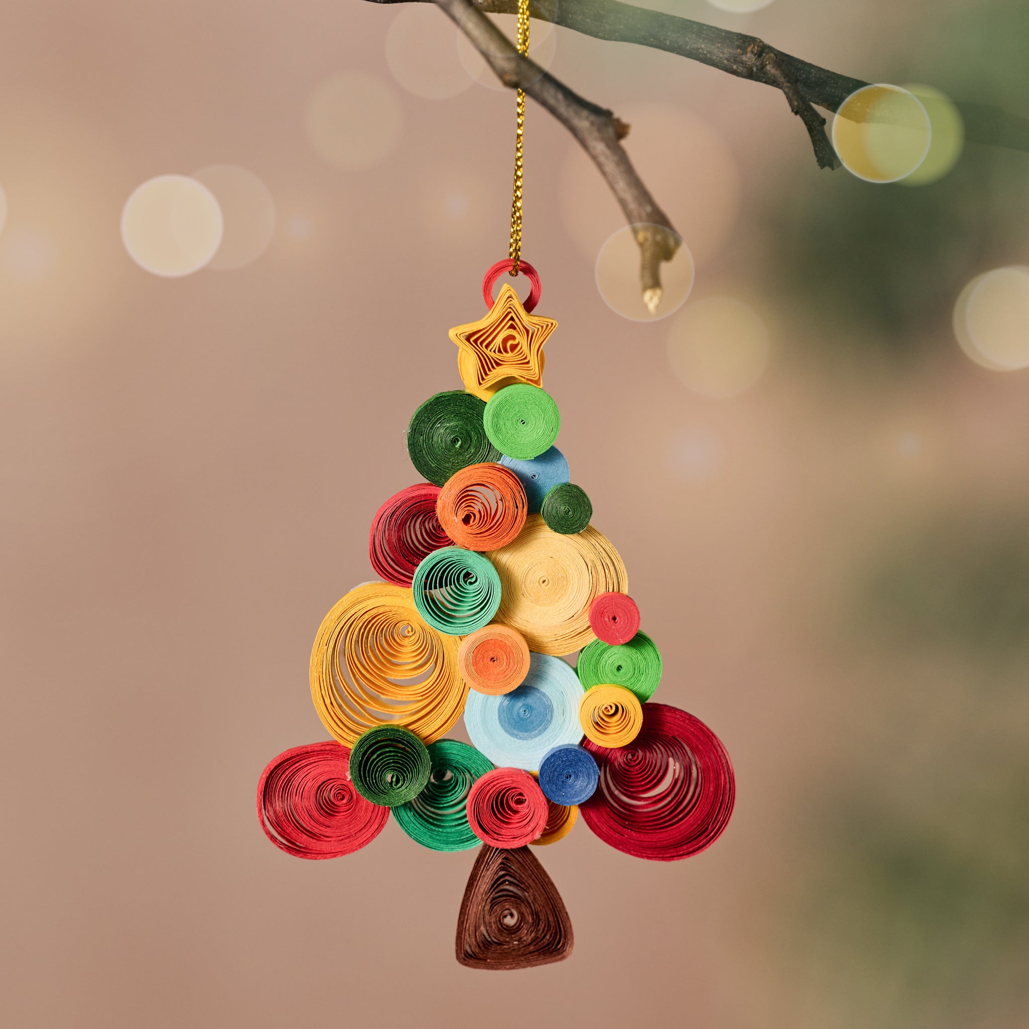 Banh Quilled Tree Ornament - Ten Thousand Villages