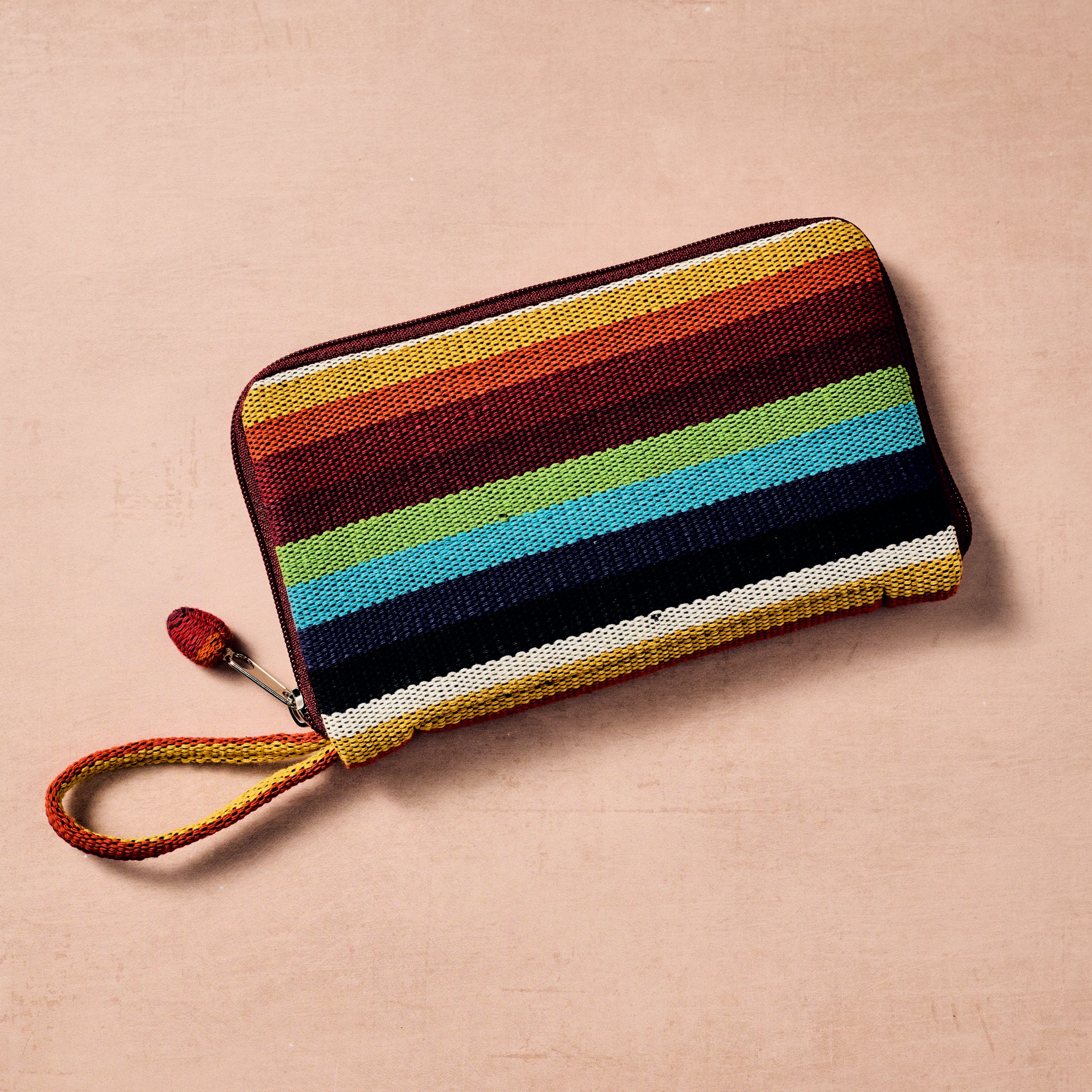 Bocai Woven Striped Wallet