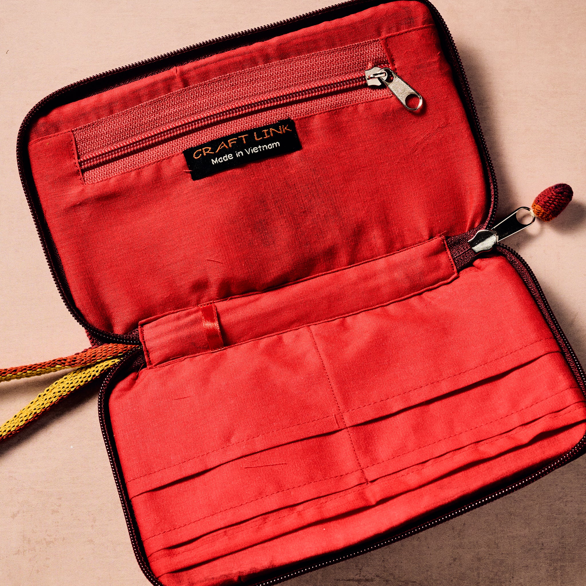 Bocai Woven Striped Wallet