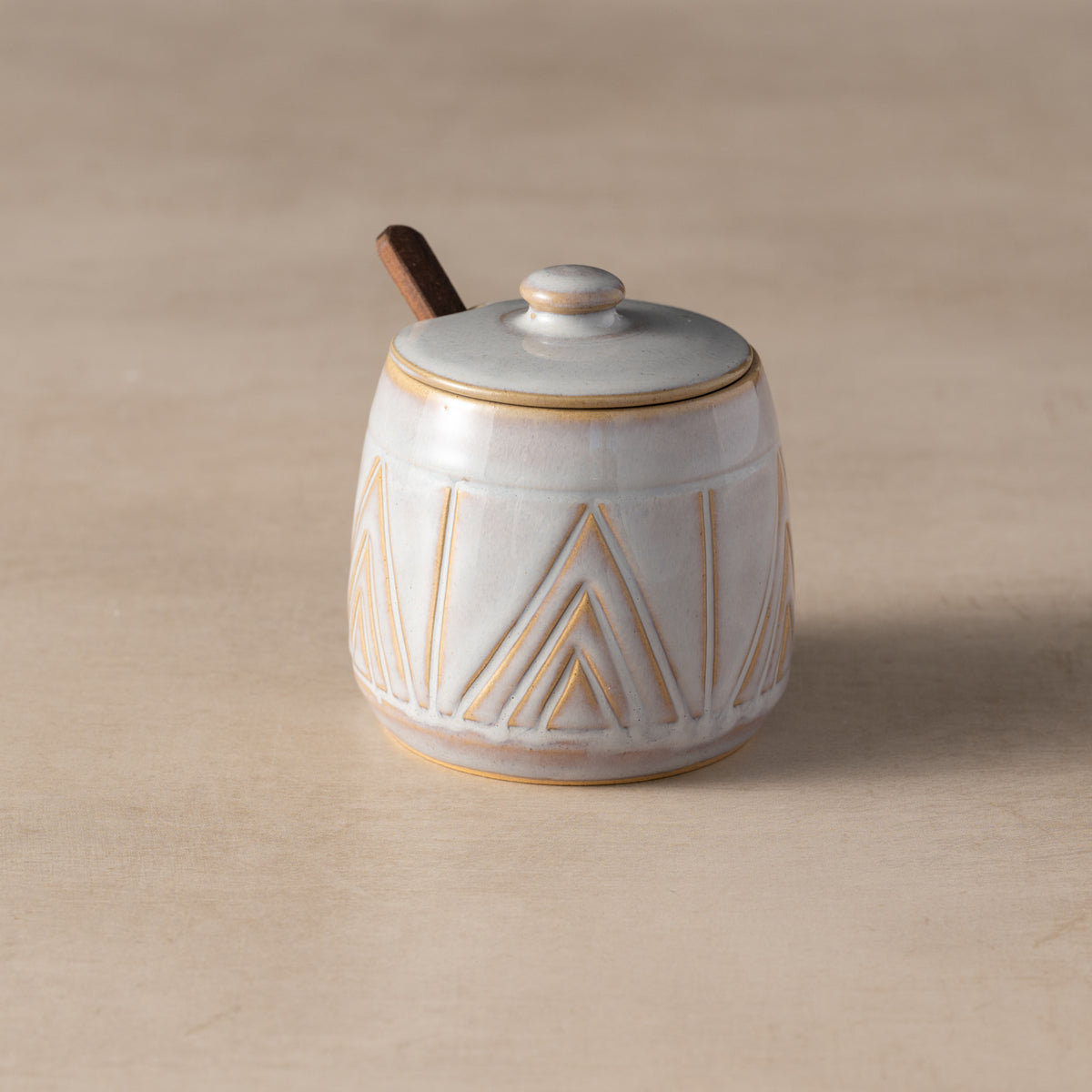 Mountain Peaks Ceramic Cream and Sugar Set - Ten Thousand Villages