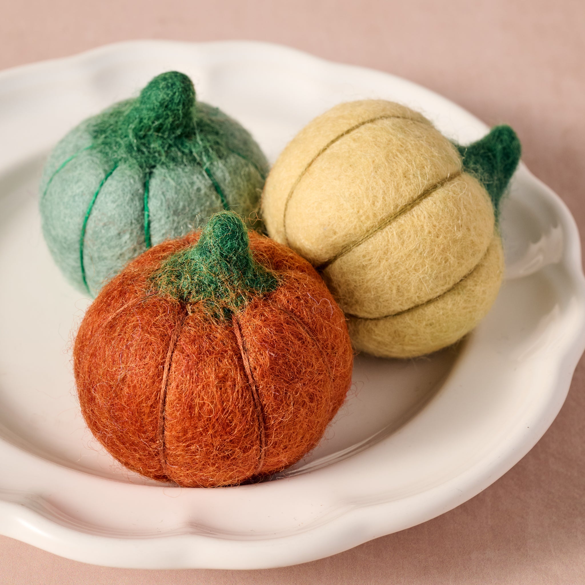 Sapha Pumpkin Shaped Felted Soaps - Junipara - Ten Thousand Villages