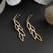 Pataharu Golden Leaves Drop Earrings thumbnail 1