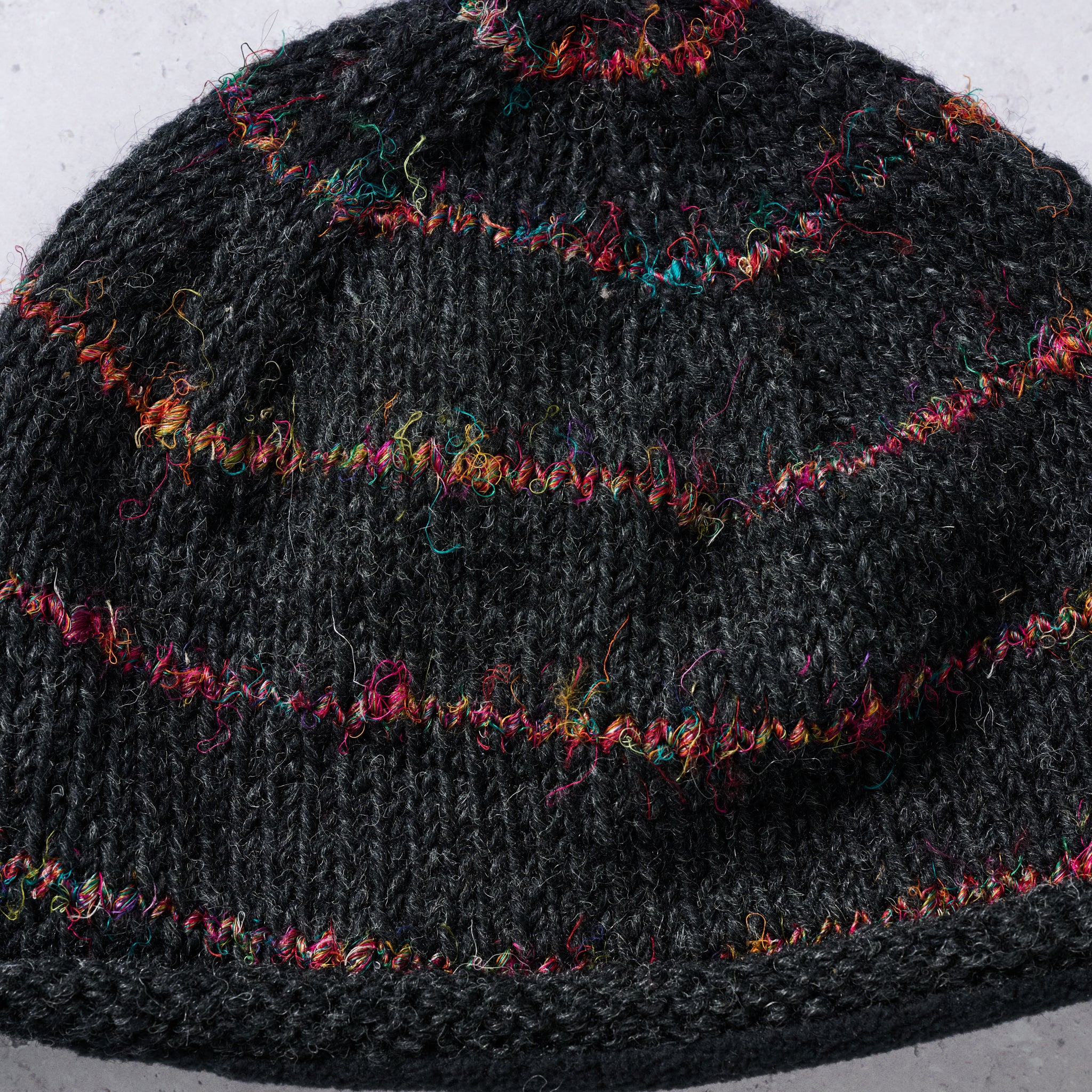 Striped Recycled Wool Knit Hat - Ten Thousand Villages