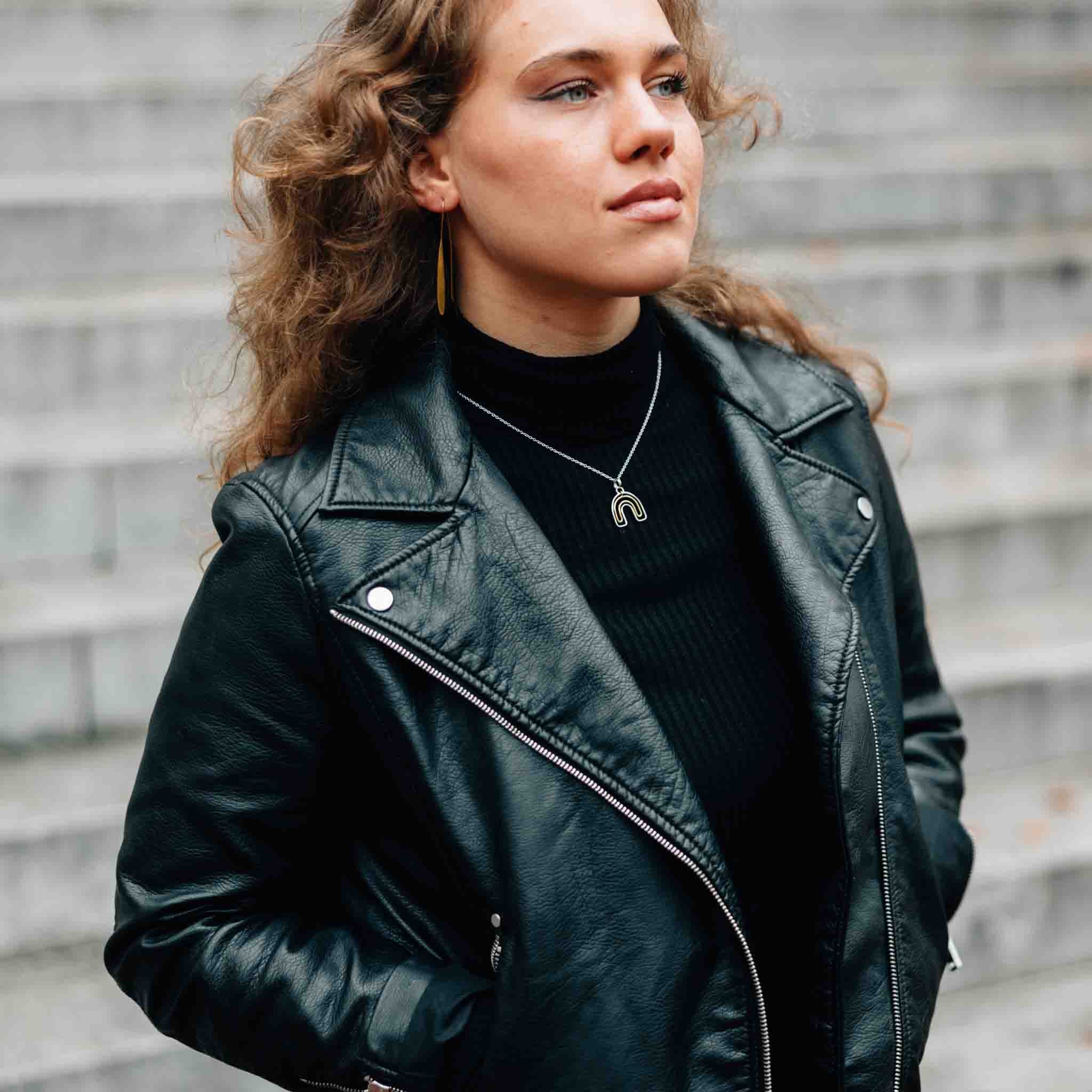 Arco Rainbow Charm Necklace - Default Title (6109580)