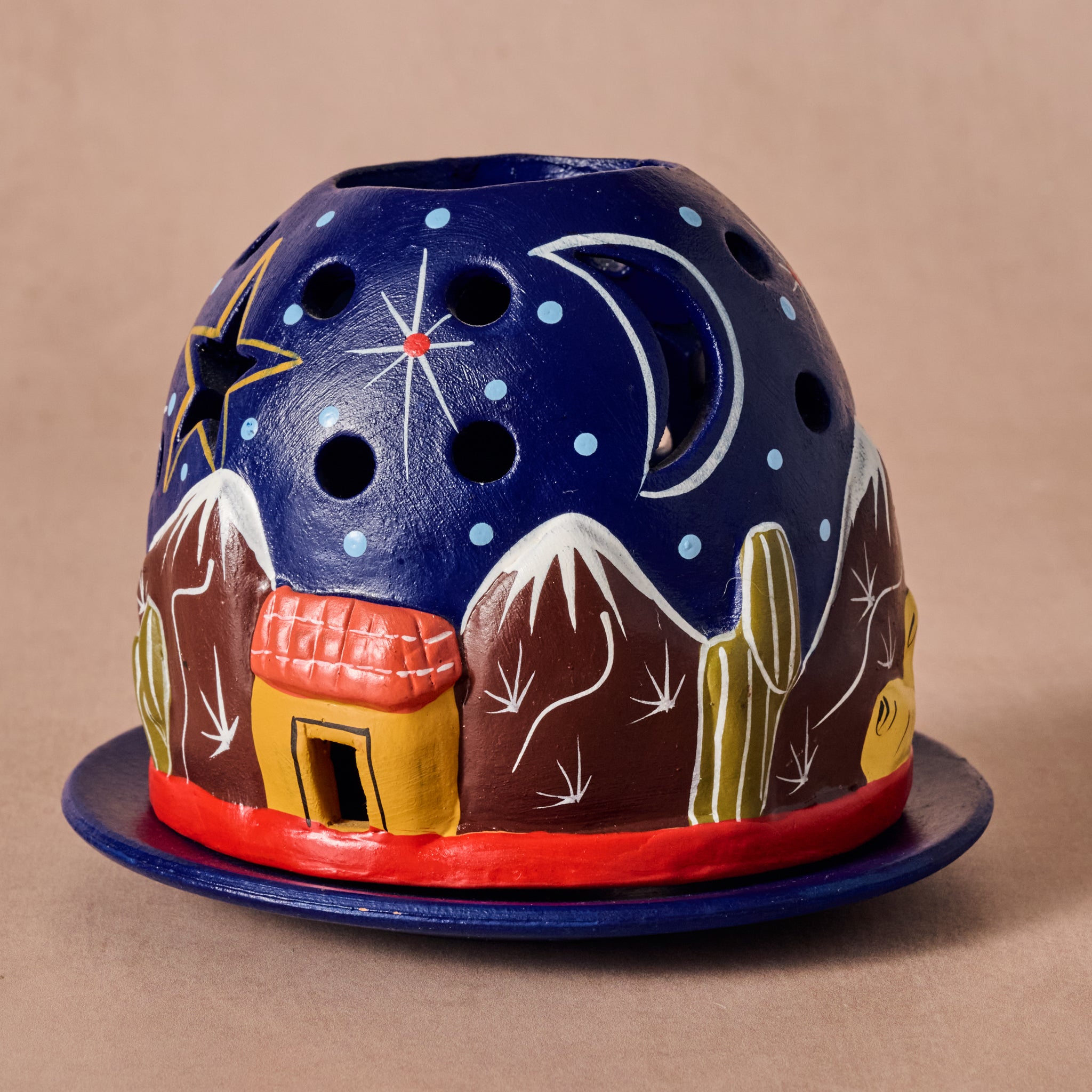 Mountain Tea Light Nativity