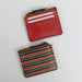 Shanti Striped Zip Leather Card Case thumbnail 3