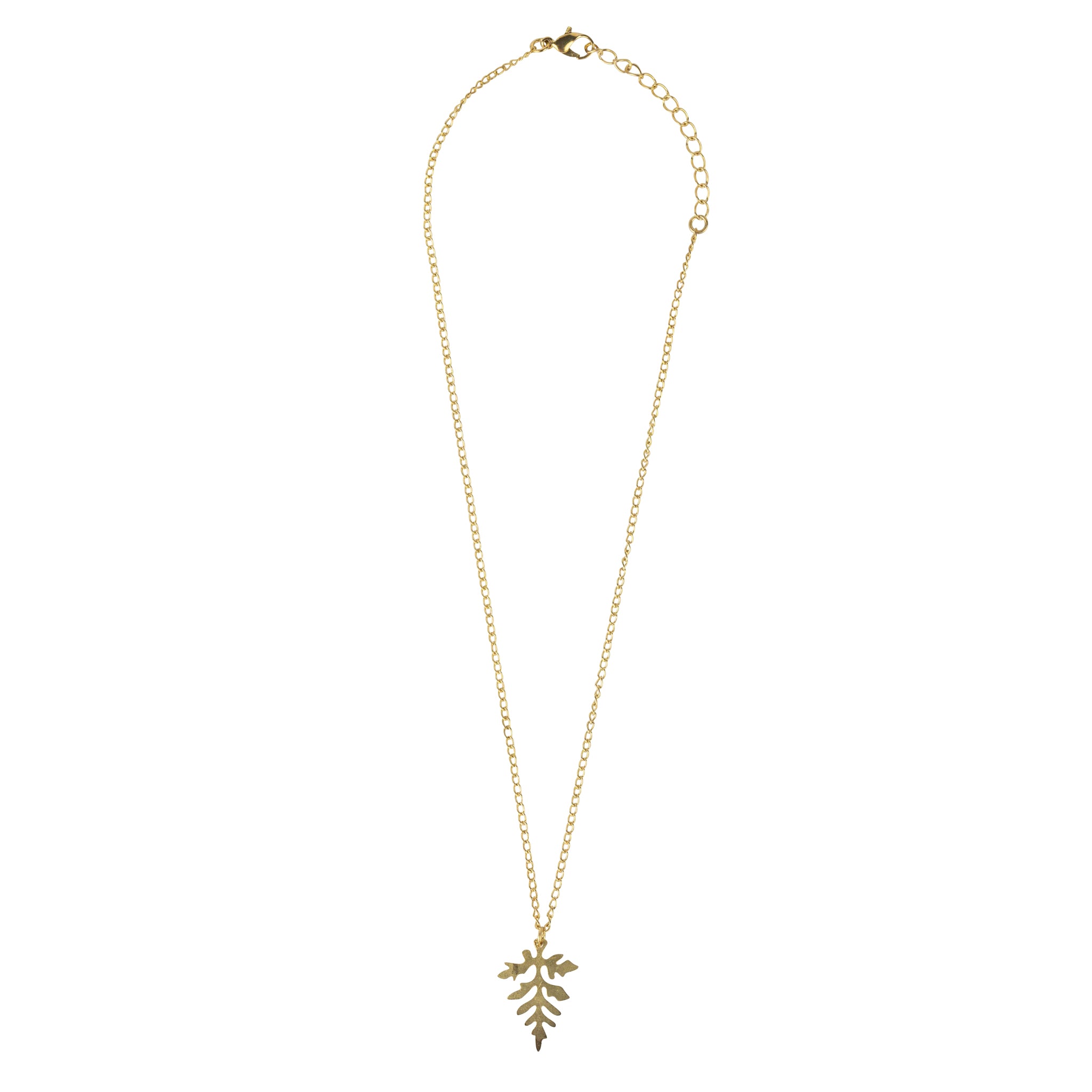 Leaf Charm Pendant Necklace - Ten Thousand Villages