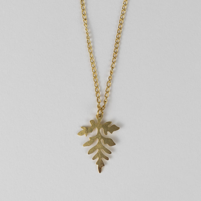 Leaf Charm Pendant Necklace 2
