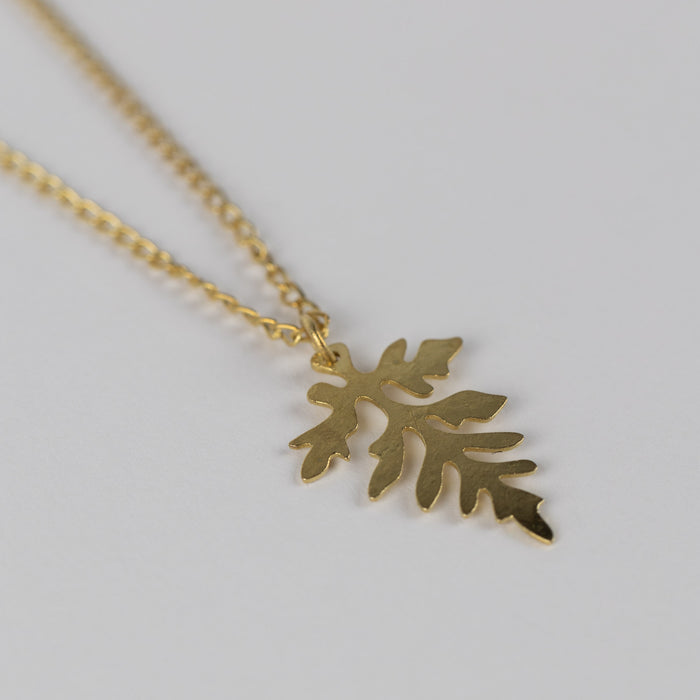 Leaf Charm Pendant Necklace 3