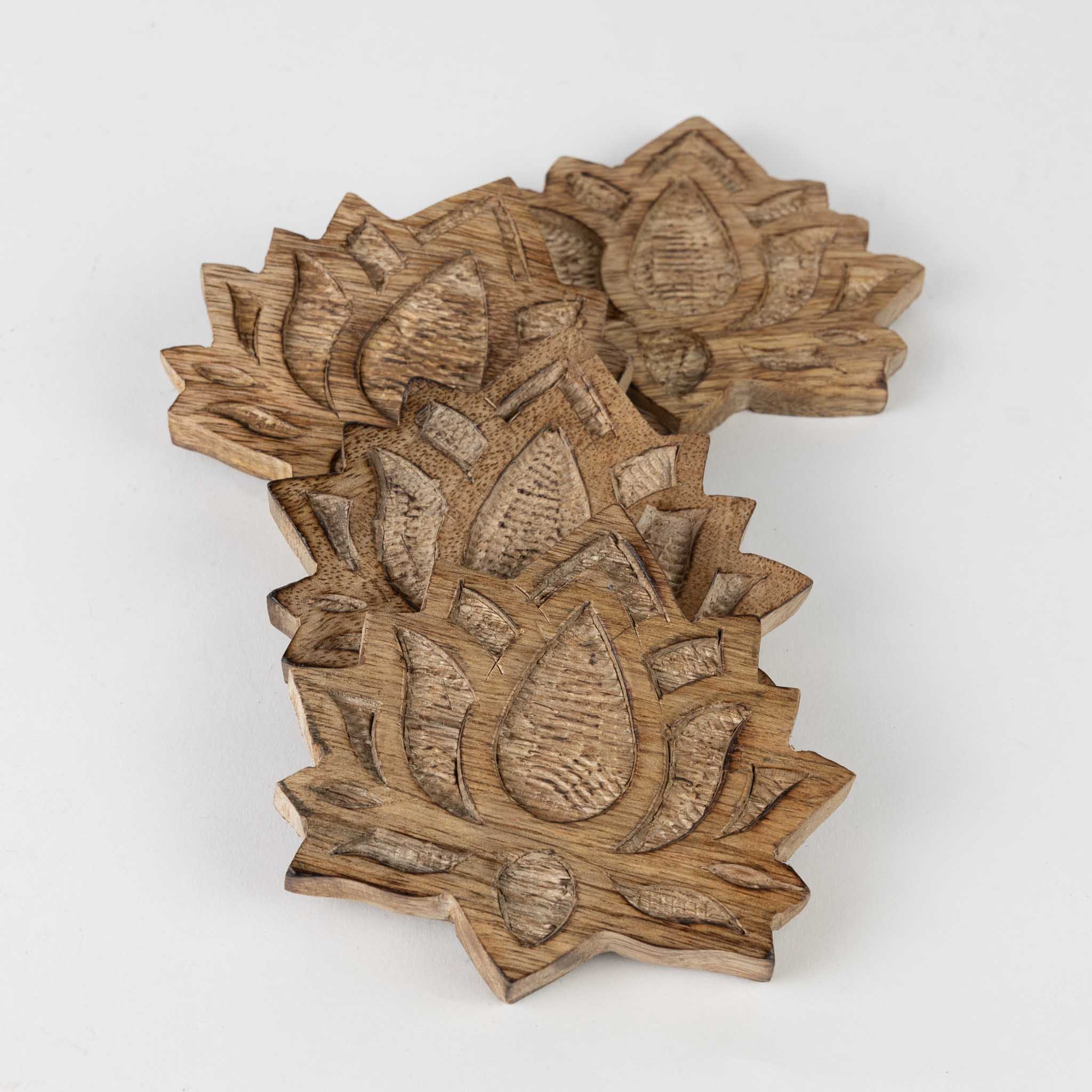 Lotus Blossom Coasters - Set of 4 - Ten Thousand Villages