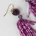 Purple Fringe Dangle Earrings - Default Title (6828910)
