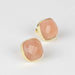 Rose Onyx Stud Earrings - Default Title (6828940)