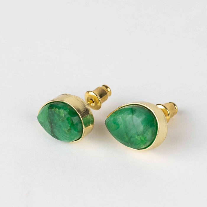 Ansoo Stud Earrings - Green - Default Title (6828950) 3