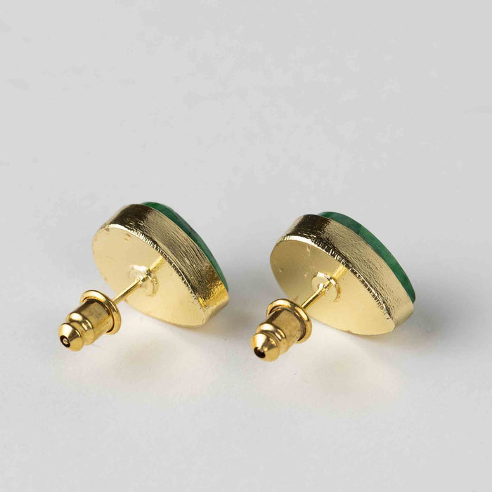 Ansoo Stud Earrings - Green - Default Title (6828950) 5