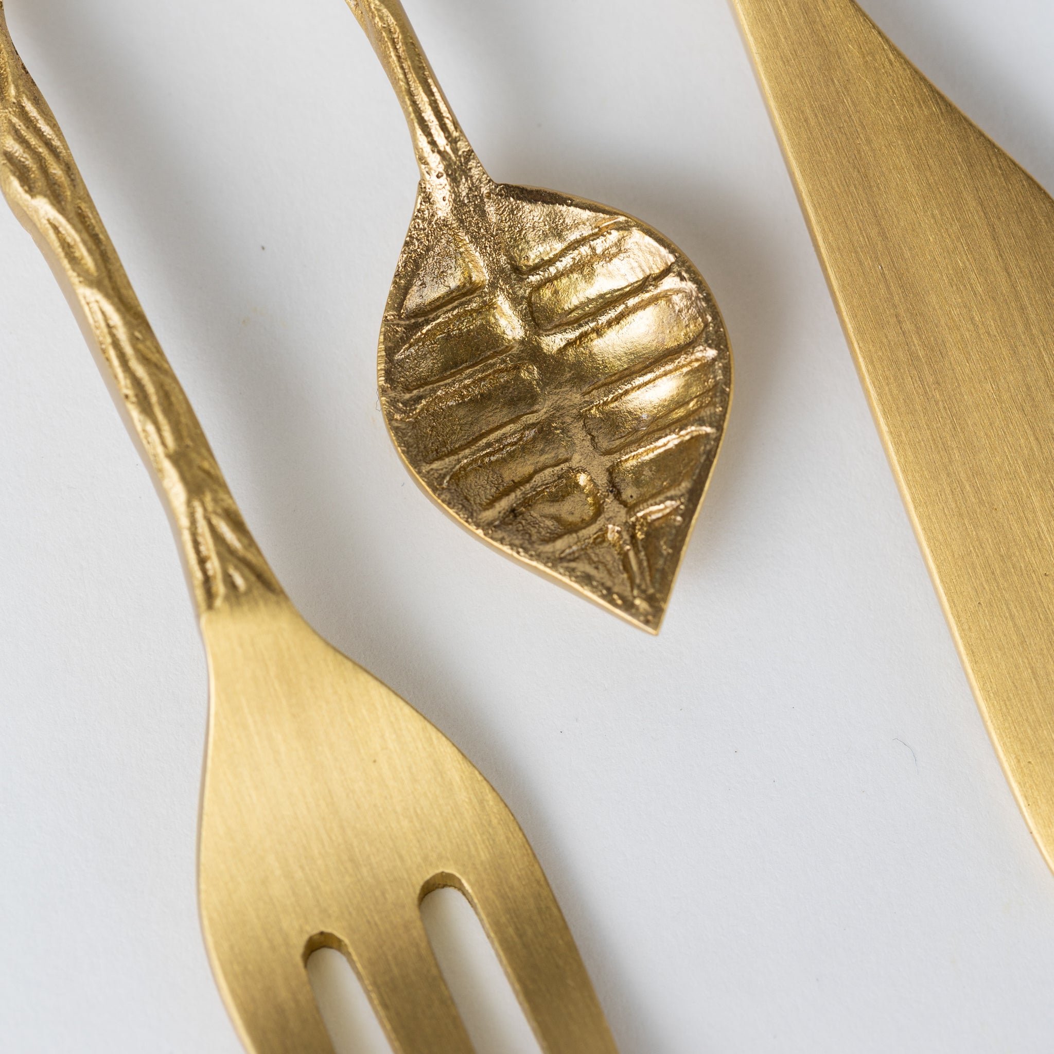 Adavi Brass Mini Serving Utensils - Ten Thousand Villages
