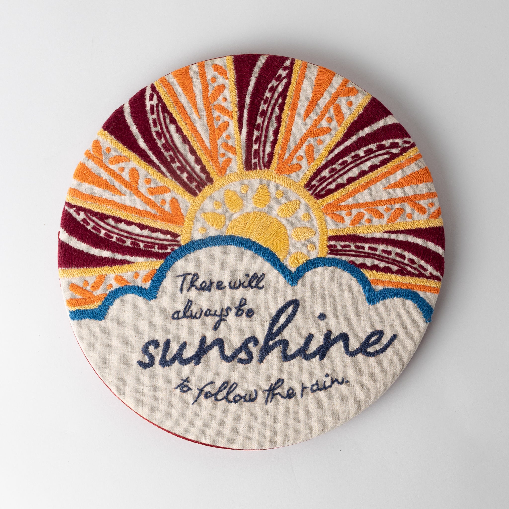 Prerak Sunshine Hand Embroidered Wall Art - Ten Thousand Villages