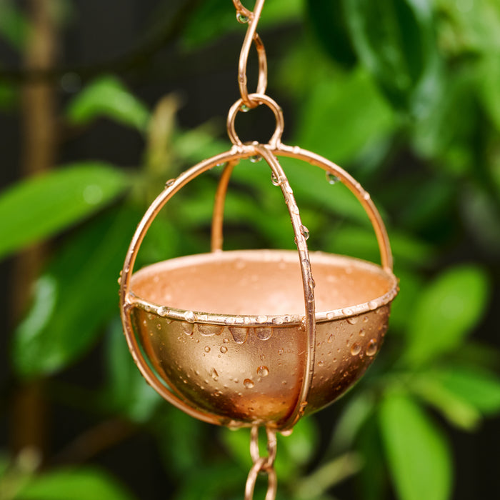 Prava Copper Rain Chain - 7 ft 2