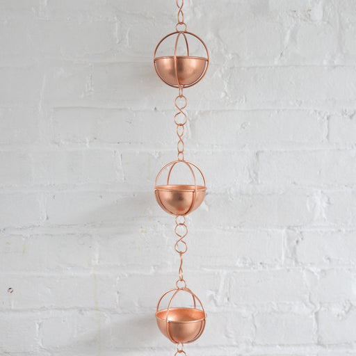 Prava Copper Rain Chain - 7 ft