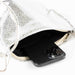 Tima Leather Crossbody Bag - Silver Metallic - Default Title (6839630)