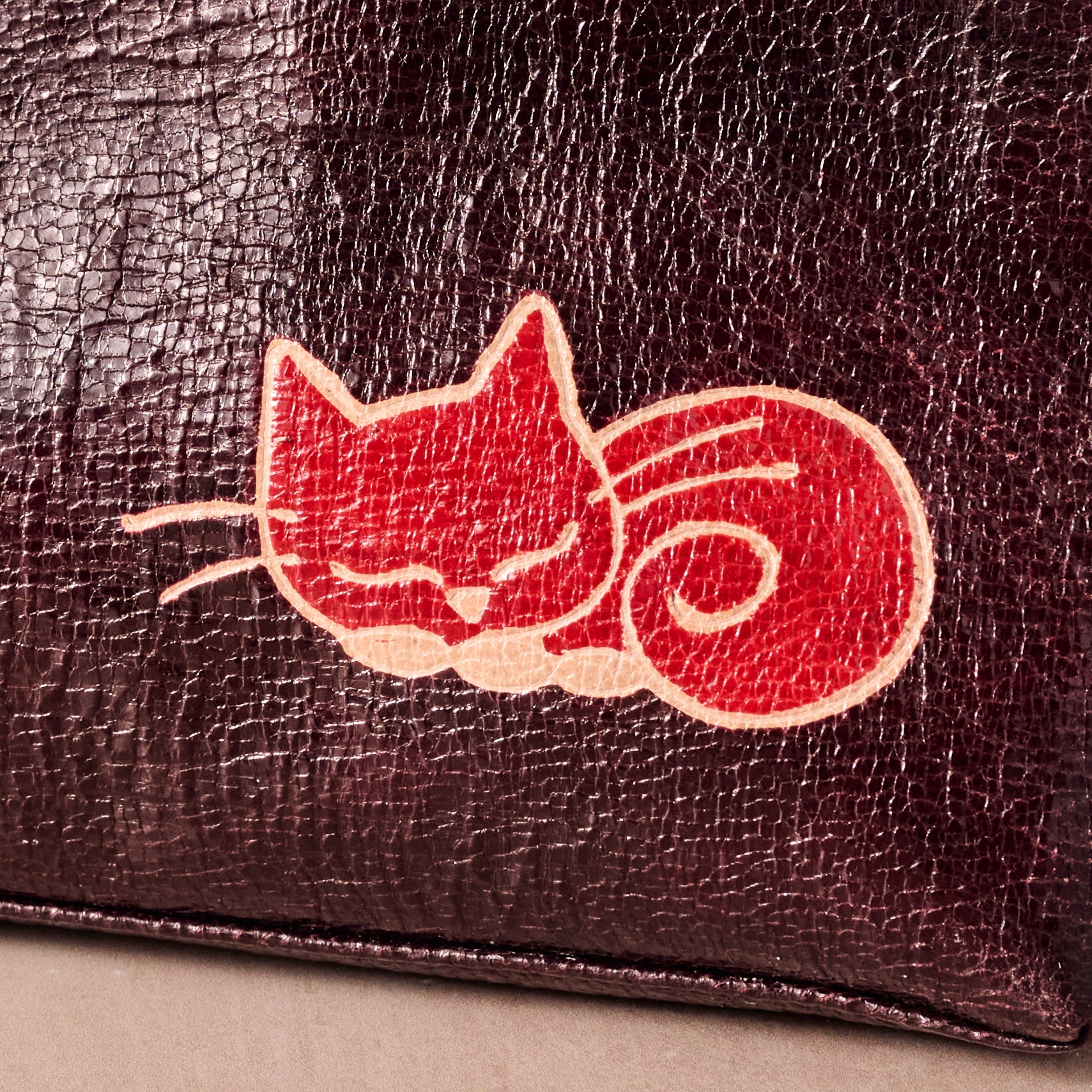 Kittee Leather Drop In Bag - Ten Thousand Villages