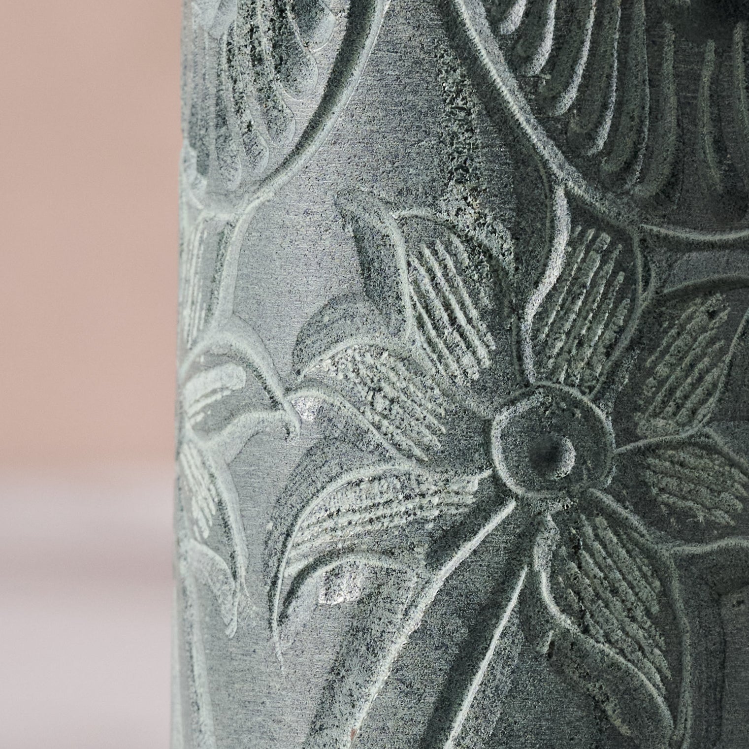 Valli Carved Palewa Stone Salt + Pepper Shakers - Ten Thousand Villages