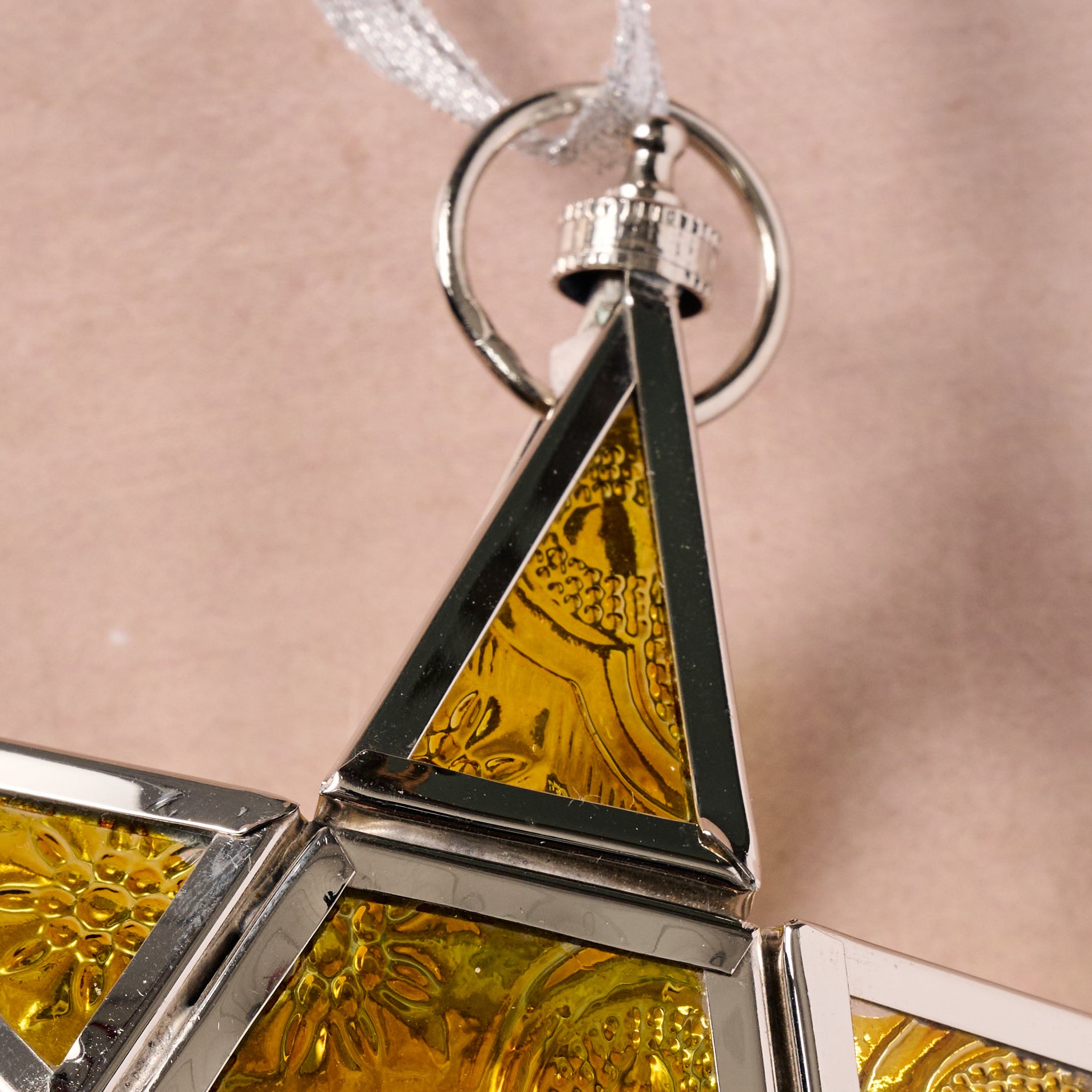 Starlight Candleholder Ornament - Yellow - Ten Thousand Villages
