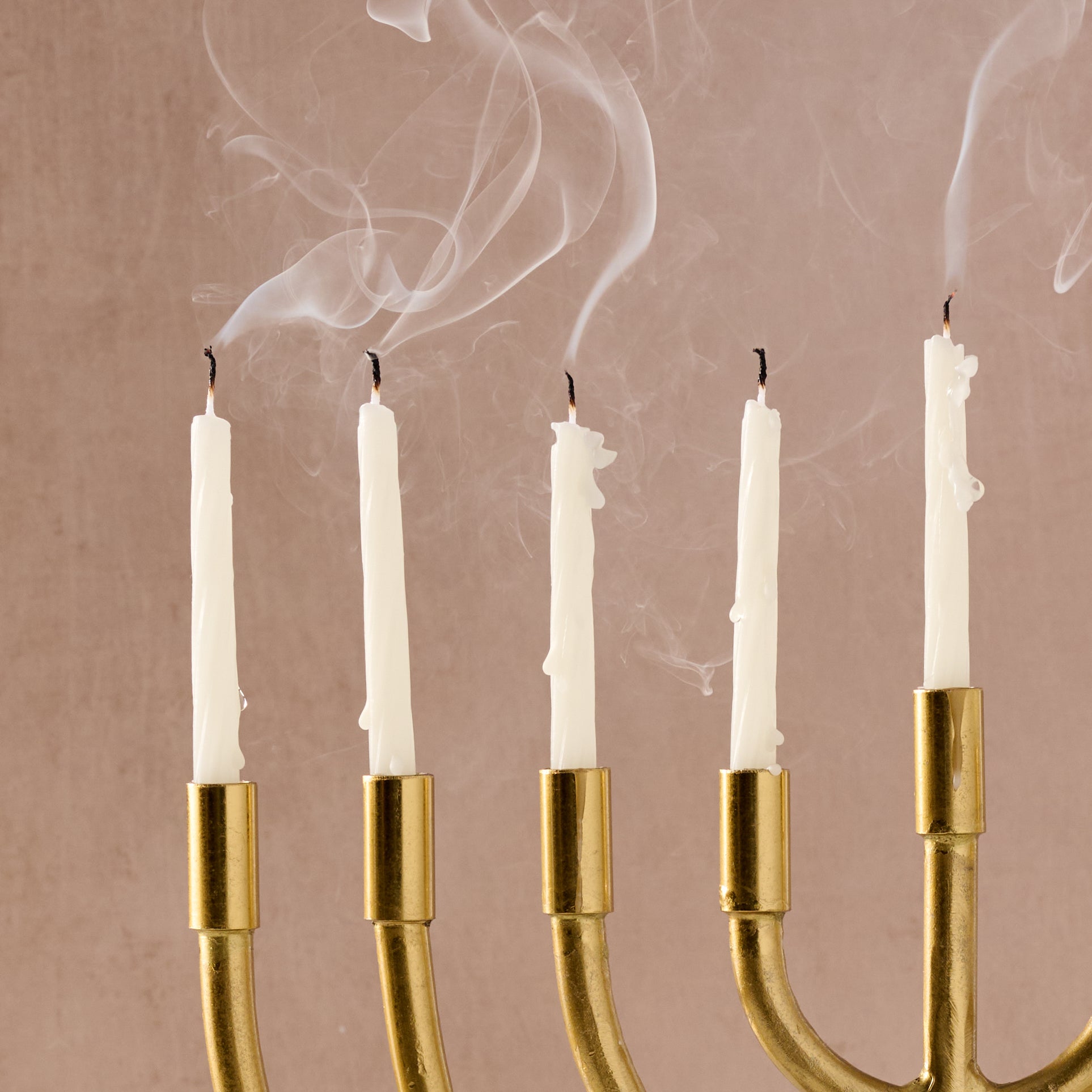 Jyoti Brass Horn Menorah