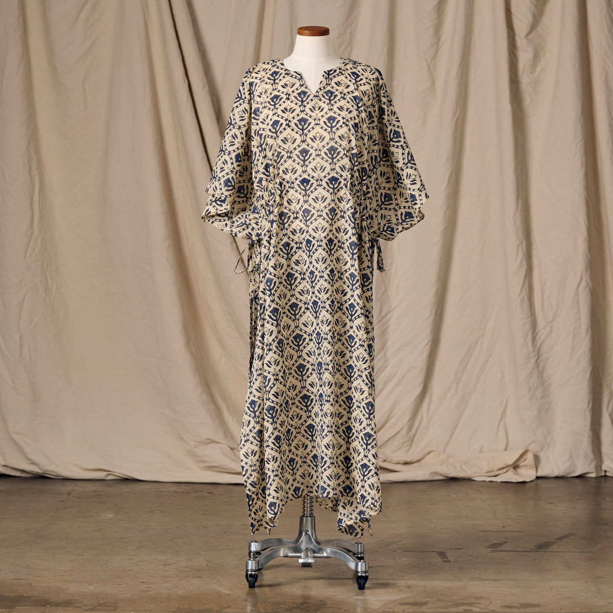 Panna Full Length Block Print Kaftan Ten Thousand Villages Panna Full Length Block Print Kaftan Ten Thousand Villages