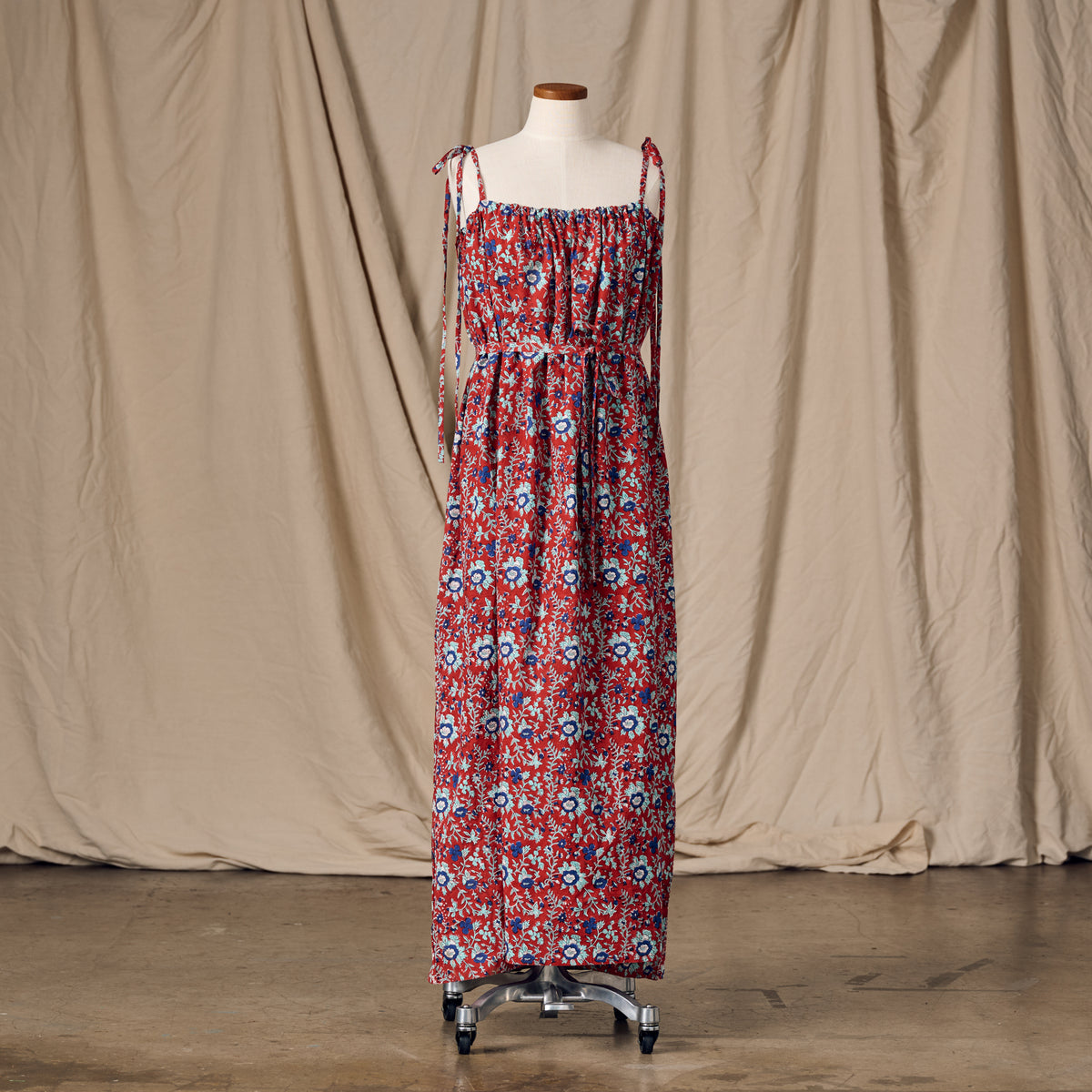 Kanya Floral Cotton Maxi Style Dress - Ten Thousand Villages