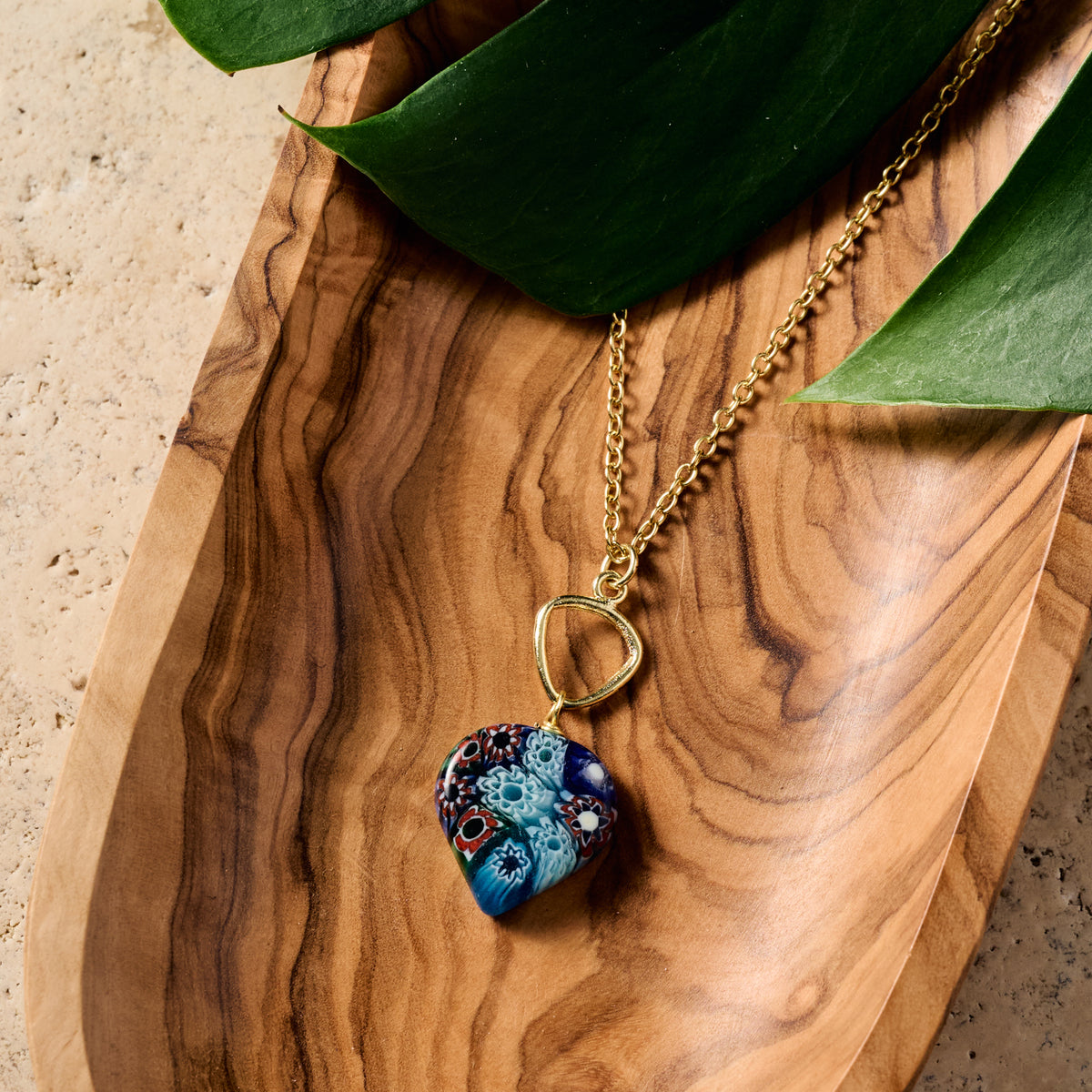 Fiore In Vetro Di Murano Blu Cobalto Con Sfumature Multicolore 1 920x920 - Foto 12