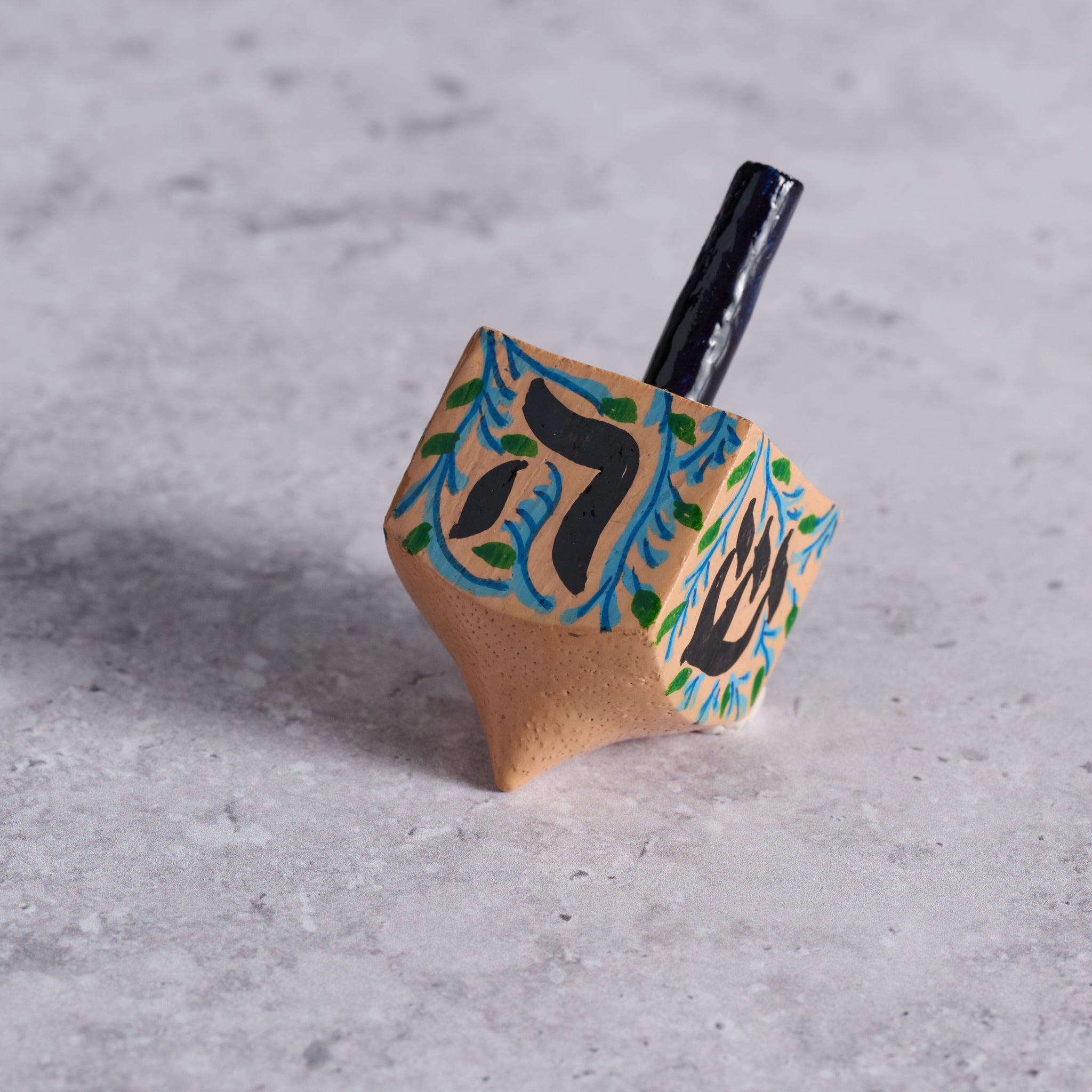 Painted Wood Dreidel - Ten Thousand Villages