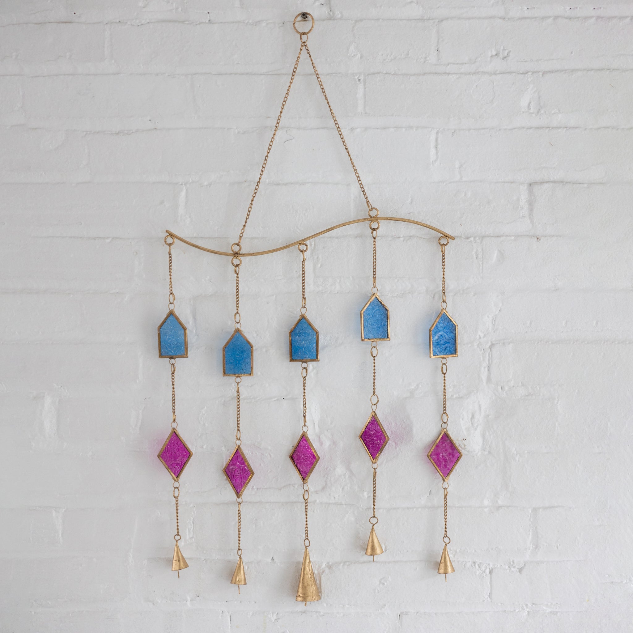 Dayamand Recycled Iron & Glass Chime - Ten Thousand Villages