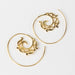 Katani Gold Swirl Hoop Earrings thumbnail 2