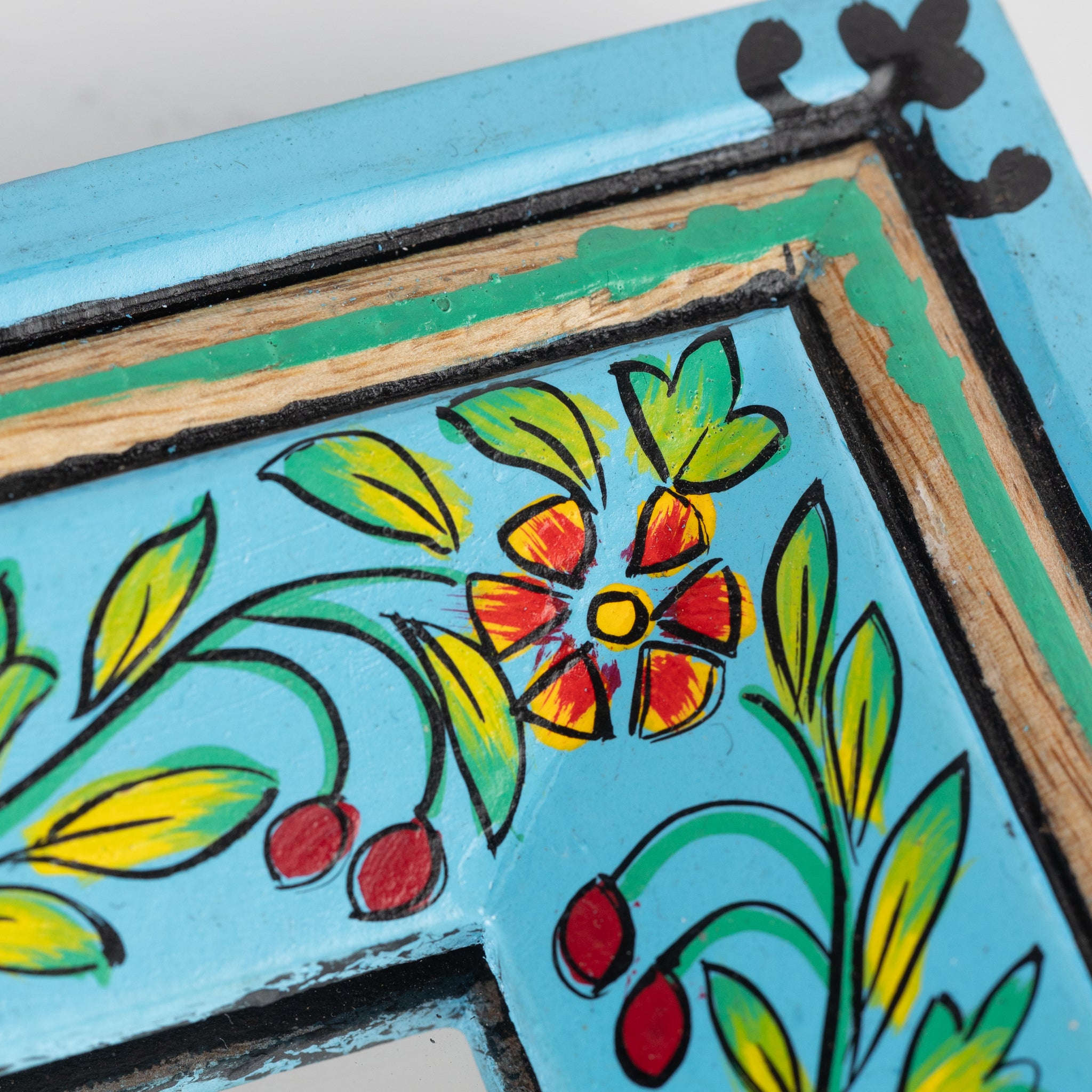 Khush Handpainted Mango Wood Mirror - Ten Thousand Villages