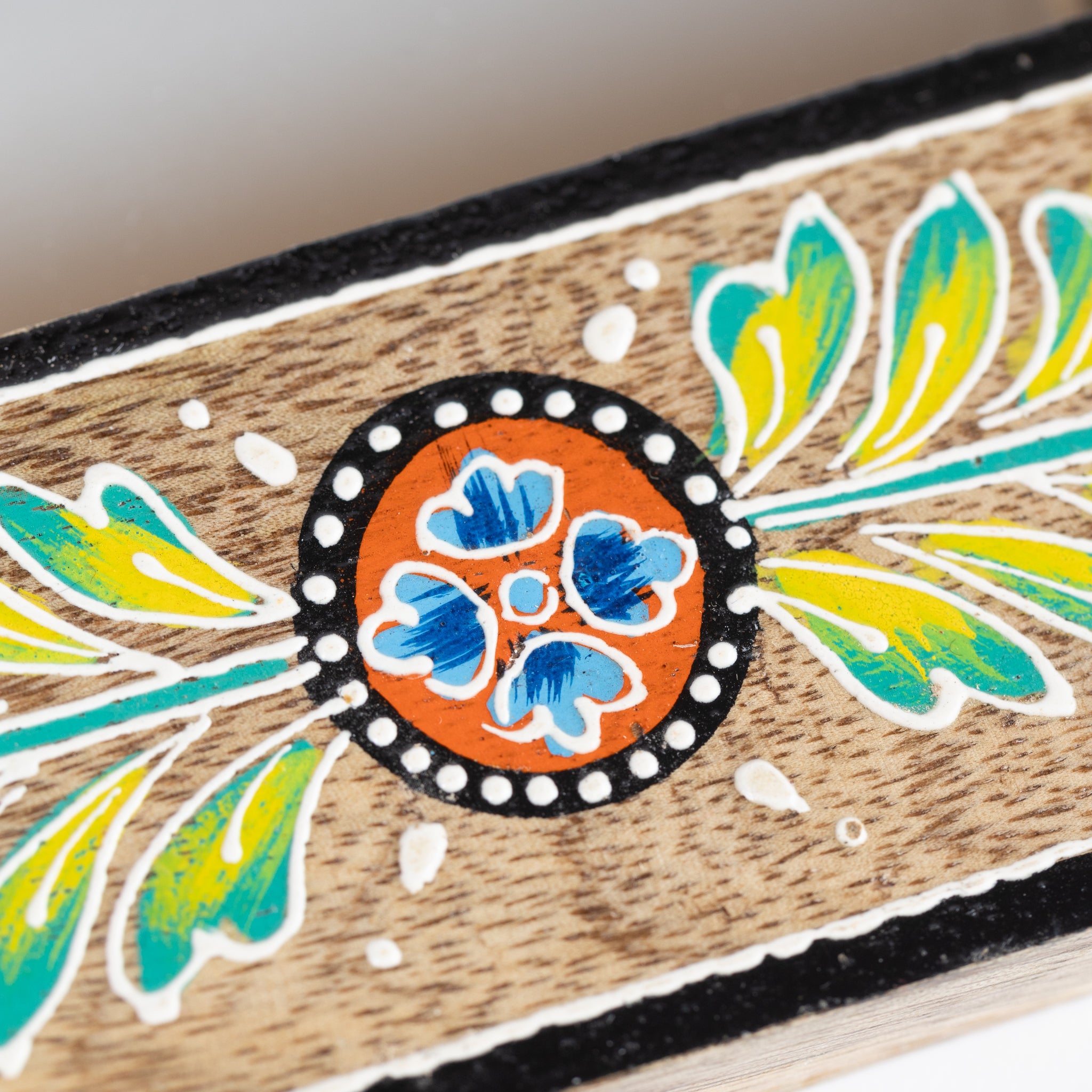 Khush Handpainted Mango Wood Mirror - Ten Thousand Villages