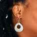 Satya Hammered Teardrop Earrings thumbnail 2