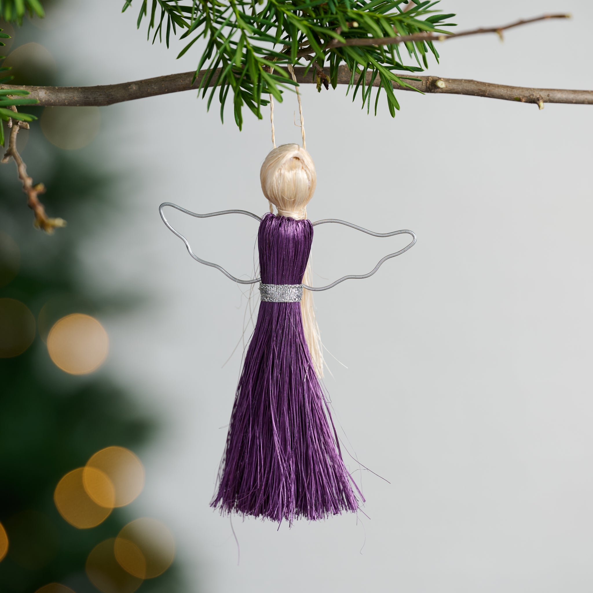 Purple Angel Ornament - Ten Thousand Villages
