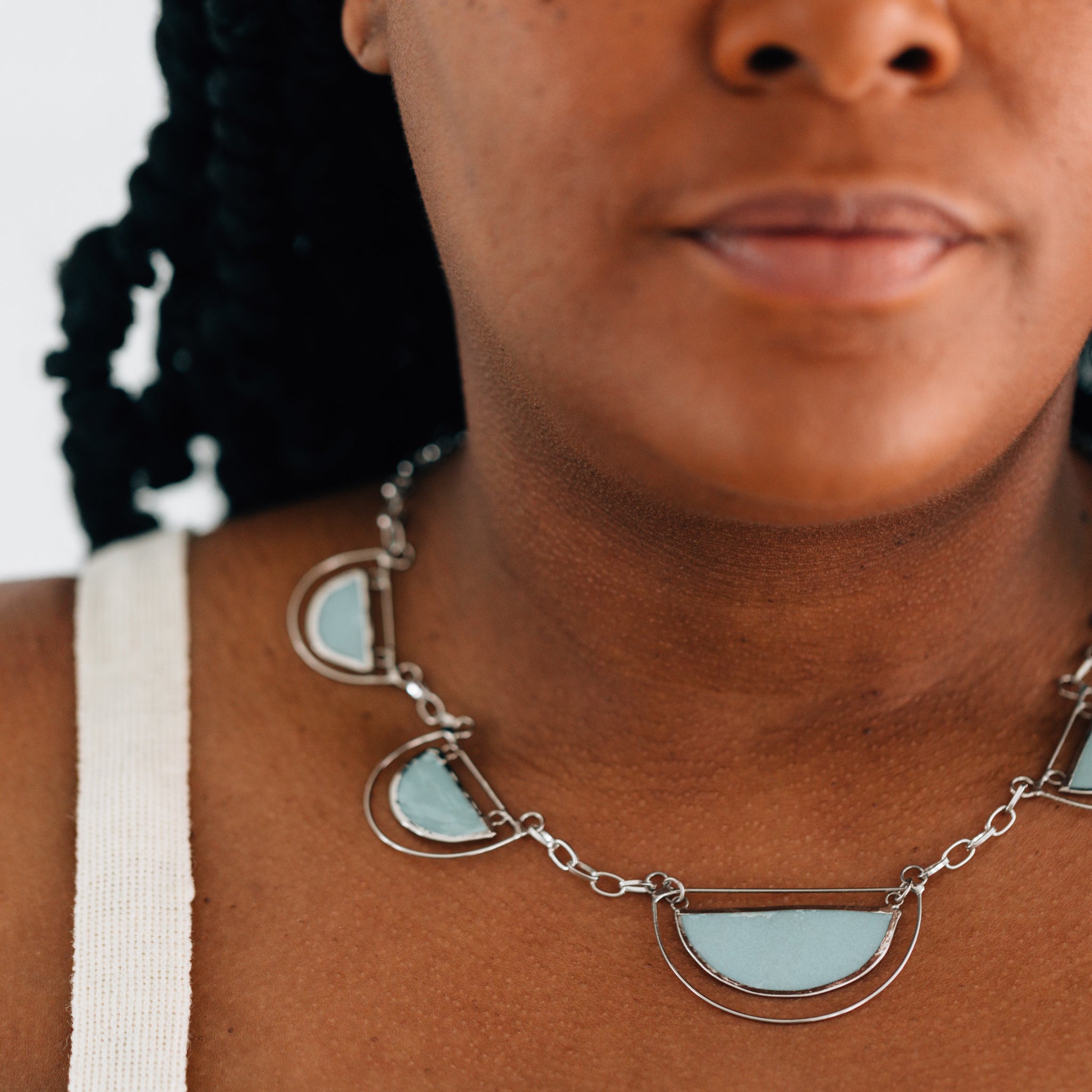 Half Moon Capiz Necklace - Ten Thousand Villages